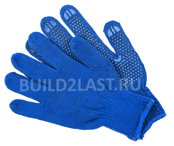 Мичуринск, рабочие ХБ перчатки с точечным ПВХ покрытием