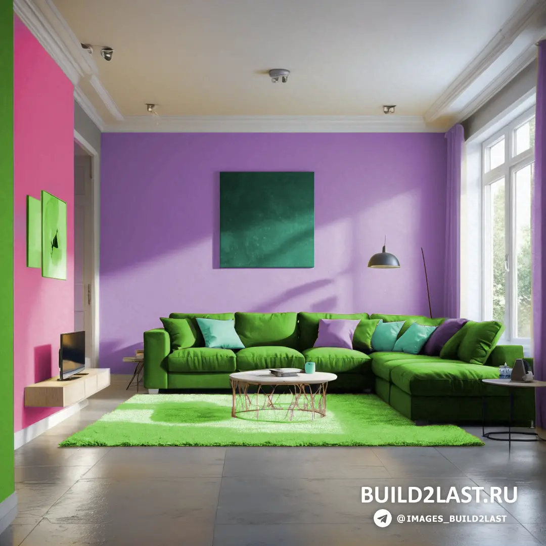 �������� ����� � ���������: NCS S 1040-G20Y, PANTONE 2083, PANTONE 2044 � PANTONE 570