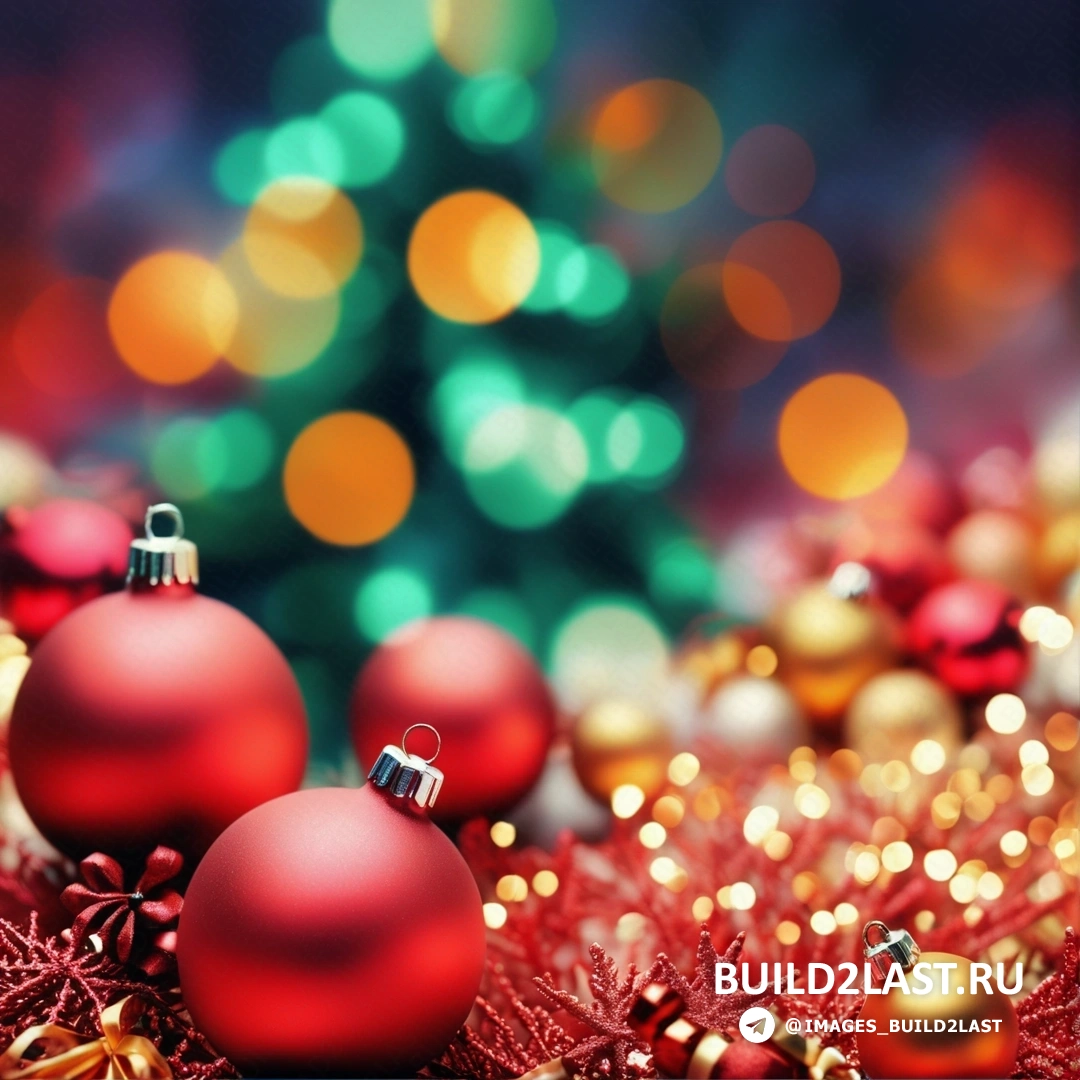 Рождественская елка с красными и золотыми украшениями и зеленая и красная рождественская елка с огнями