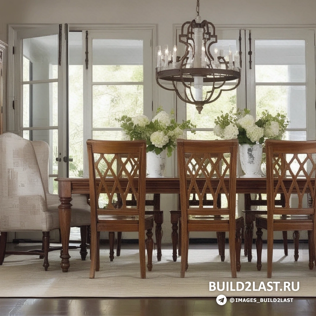 Классический ковер с узором под столом в обеденной зоне Английский ковер под обеденным столом