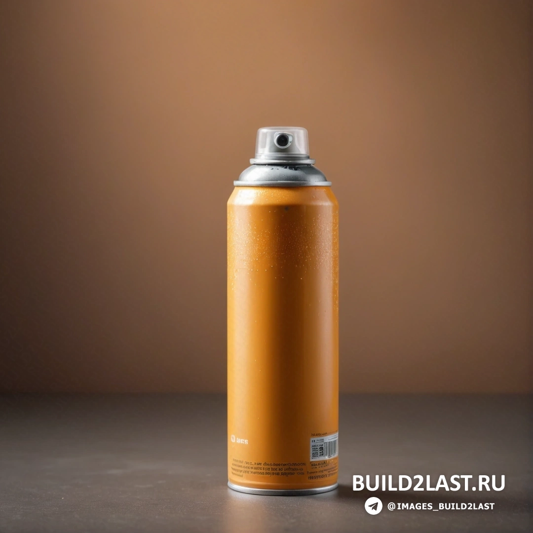 Граффити - аэрографическая живопись. Банка газировки на столе с коричневым фоном