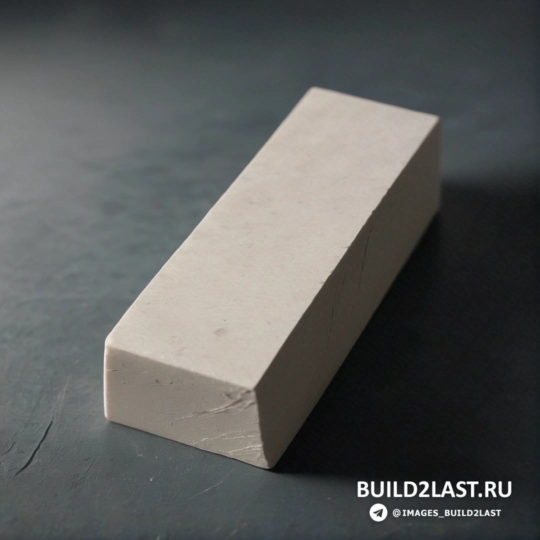 Постминимализм - абстрактная скульптура. Белый объект на столе рядом с черной поверхностью
