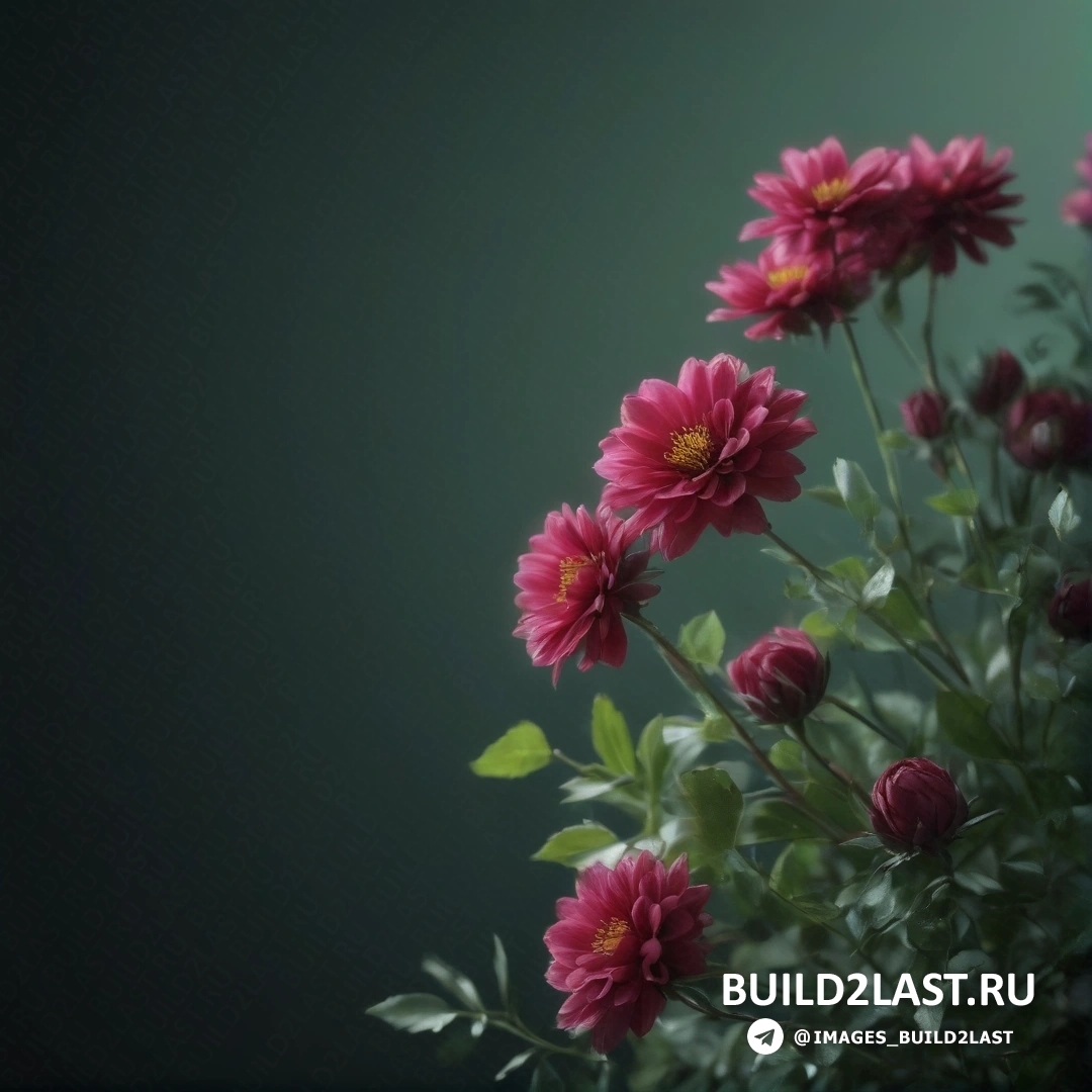 Художественная фотография - натюрморт. Букет розовых цветов в вазе на столешнице с зеленым фоном