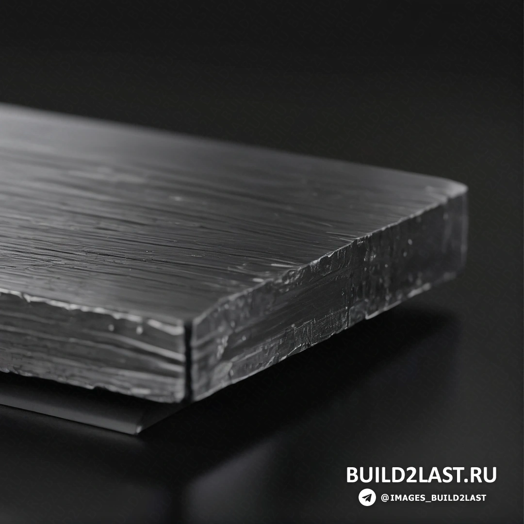 Суперплоскость - компьютерный рендеринг. Черно-белое фото куска дерева на столешнице с черным фоном