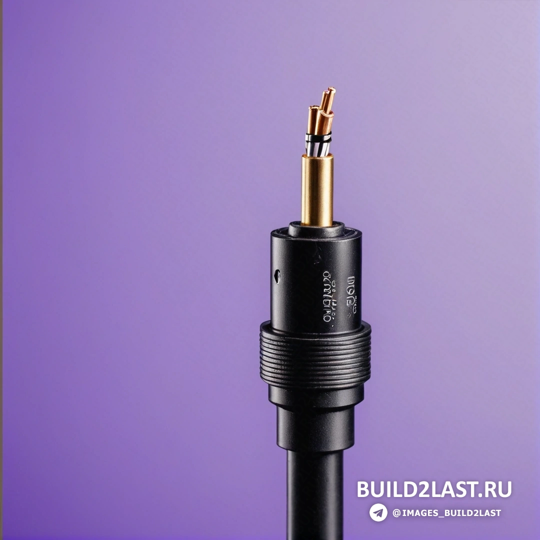 Минимализм - стоковая фотография. Черный и золотой кабель на фиолетовом фоне