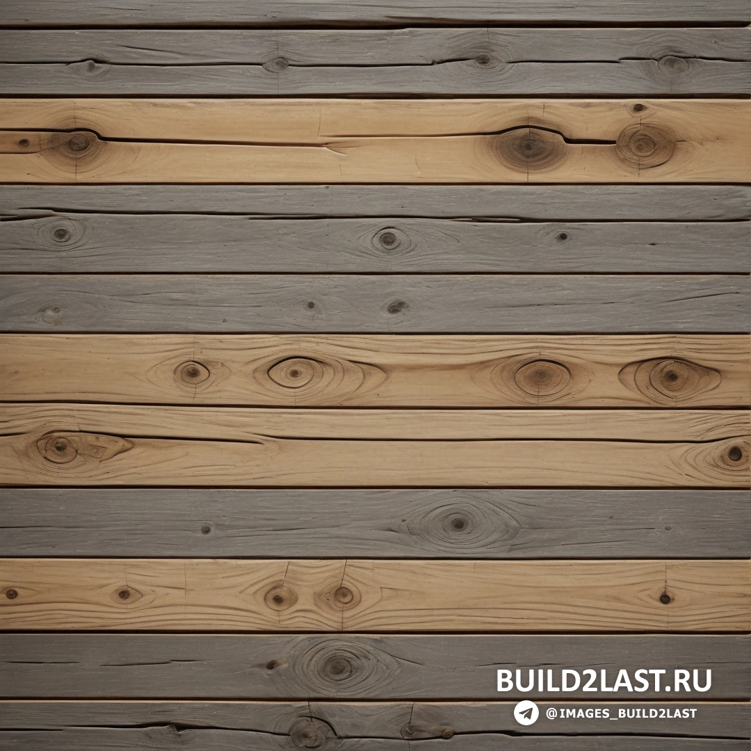Постминимализм - 3D рендер. Деревянная стена с кучей деревянных досок по бокам.