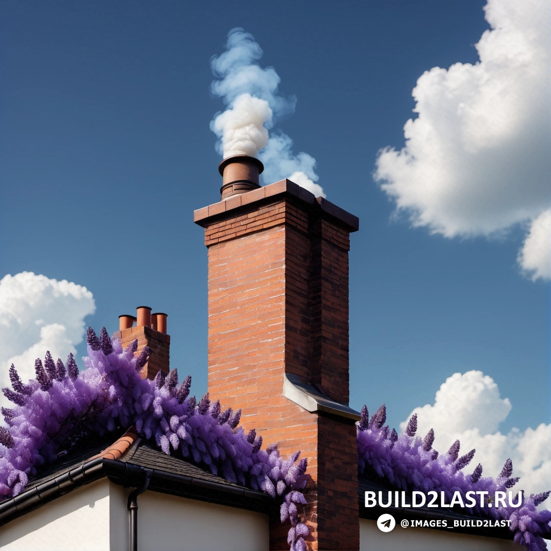 Экологическое искусство - сюрреалистическая живопись. Дымоход, из которого идет дым