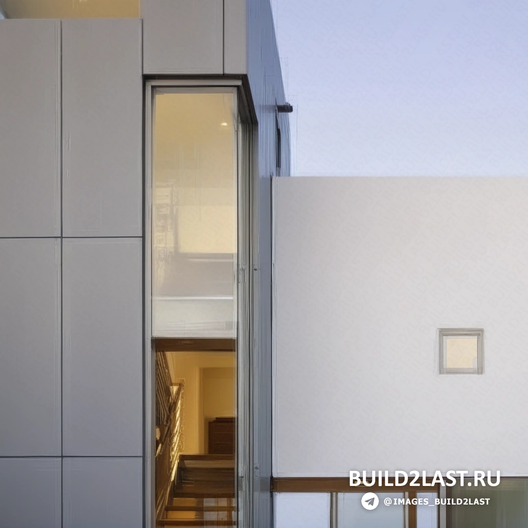 Экстерьер резиденции с крышей в форме геометрической фигуры