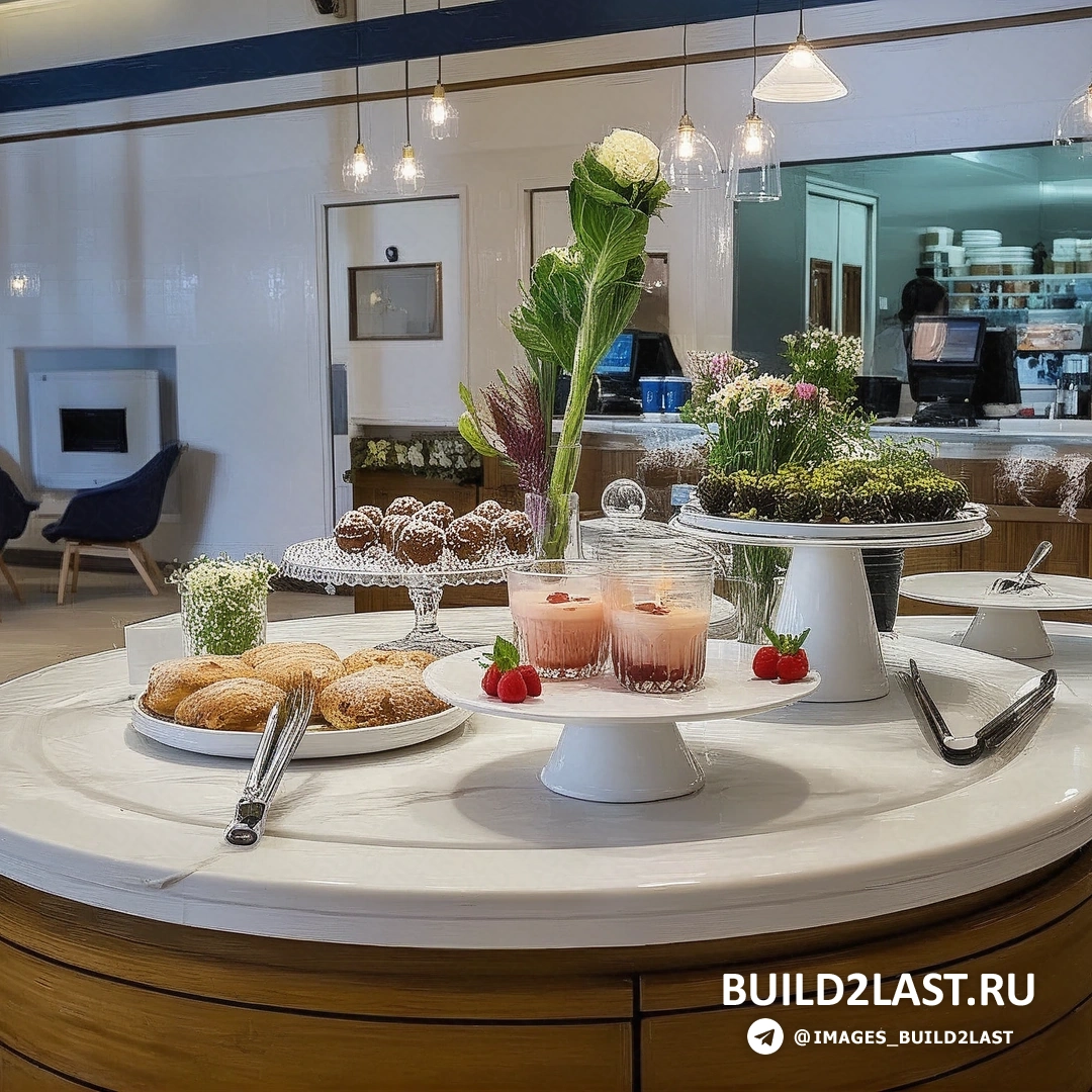 Элегантный зал ресторана с многоуровневыми потолками и точечным освещением, создающими атмосферу уюта.