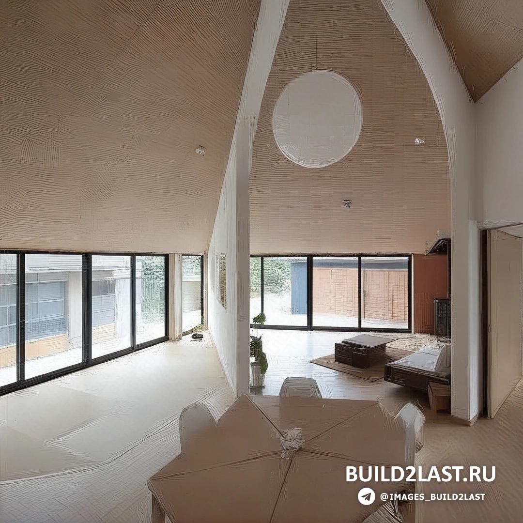 Фасад пятиугольного дома с большими окнами и оригинальным дизайном