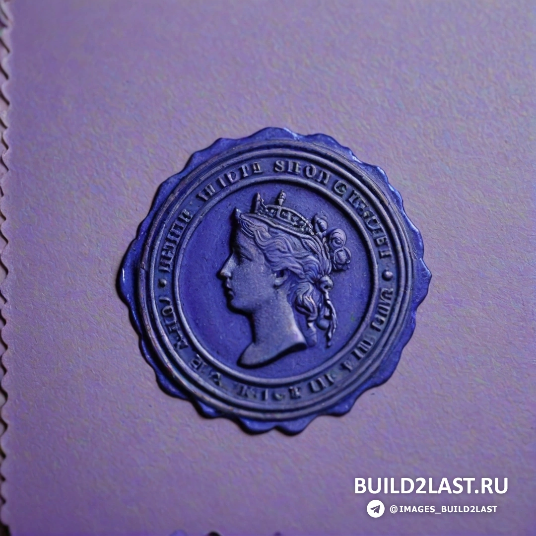 Частное издательство - шелкография. Фиолетовая книга с синей печатью на обложке