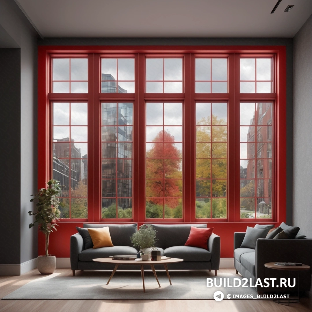 Фотореализм - 3D рендер. Гостиная с диваном и стулом