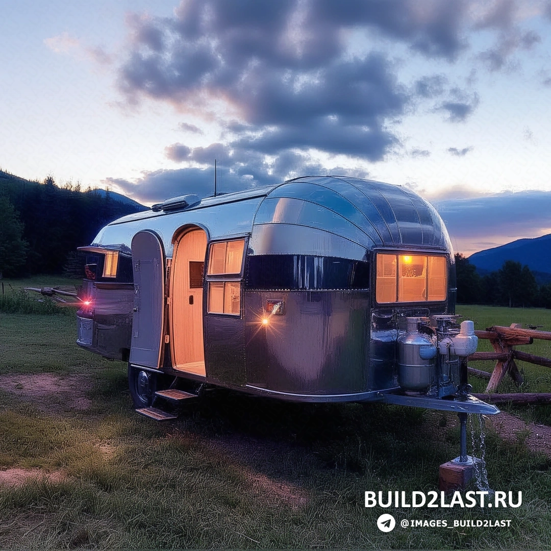 Интерьер Airstream Flying Cloud 1954 года Интерьер фургона Airstream Flying Cloud 1954 года с мебелью в ретро-стиле
