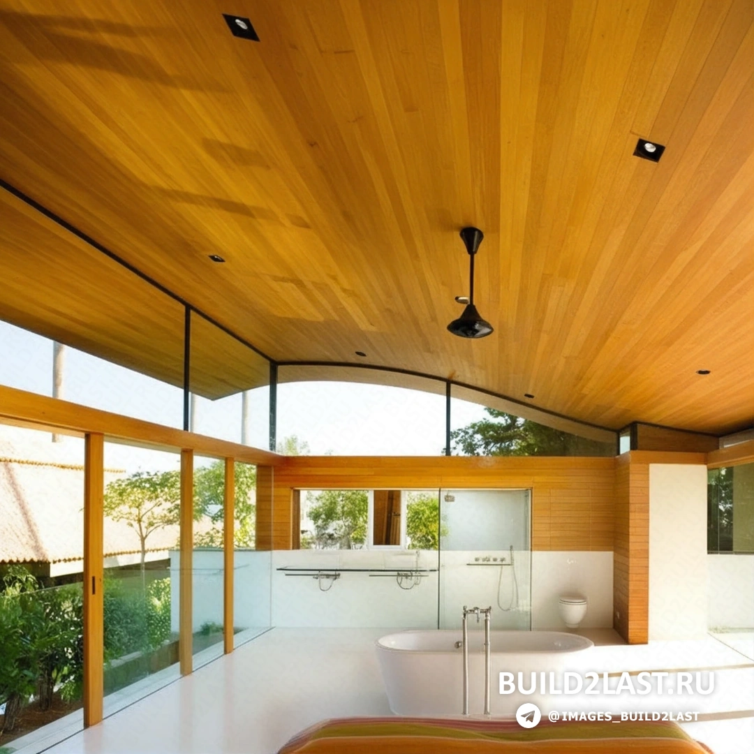 Спальня с минималистичным дизайном и естественным светом в Fish House Интерьер спальни с минималистичной мебелью и естественным светом