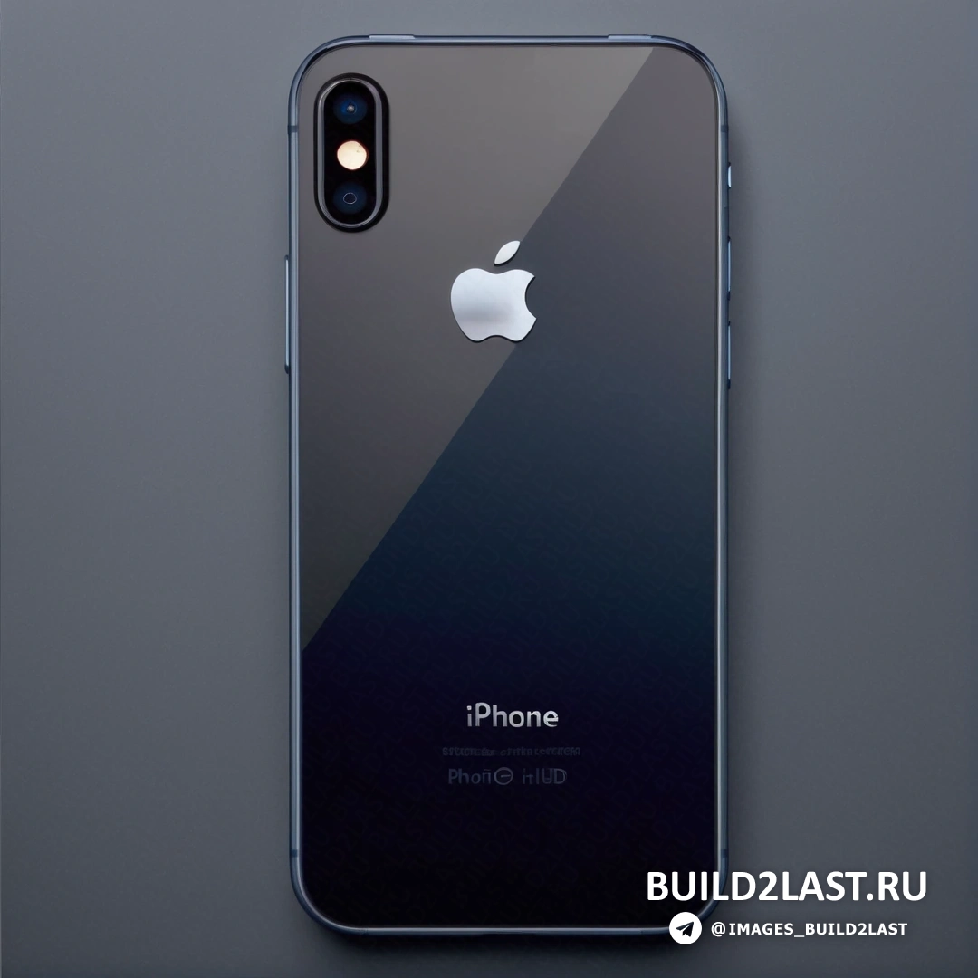 Минимализм - 3D рендер. Iphone показан задней камерой, обращенной к камере.