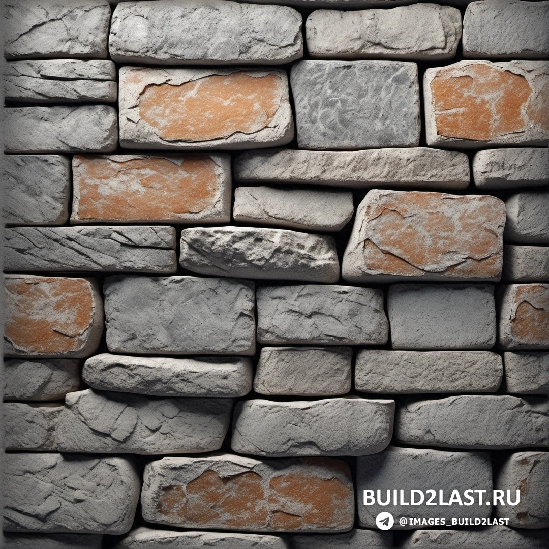 Concrete art - детальная матовая покраска. Каменная стена с красным кирпичом сбоку и черной рамкой посередине.
