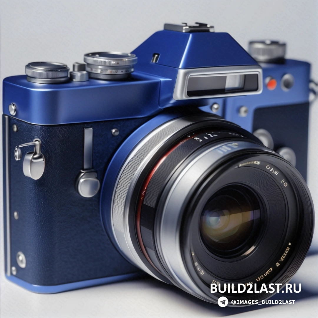 Фотореализм - 3D рендер. Камера с прикрепленным к корпусу объективом