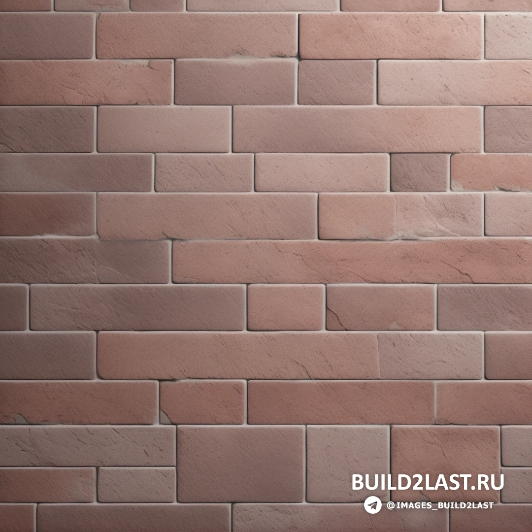 Постминимализм - 3D-рендер. Кирпичная стена с узором из красного кирпича на боку