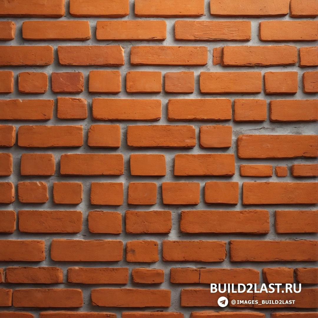 Конструктивизм - стоковая фотография. Кирпичная стена с узором из красного кирпича сбоку