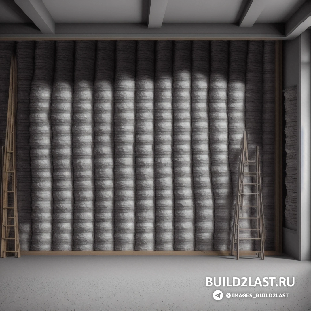 Build2Last: постминимализм - рендер Ambient occlusion. комната с утеплённой стеной