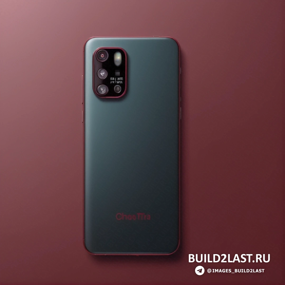 Эстетизм - компьютерный рендеринг. Красно-зеленый телефон на розовой поверхности с красным фоном