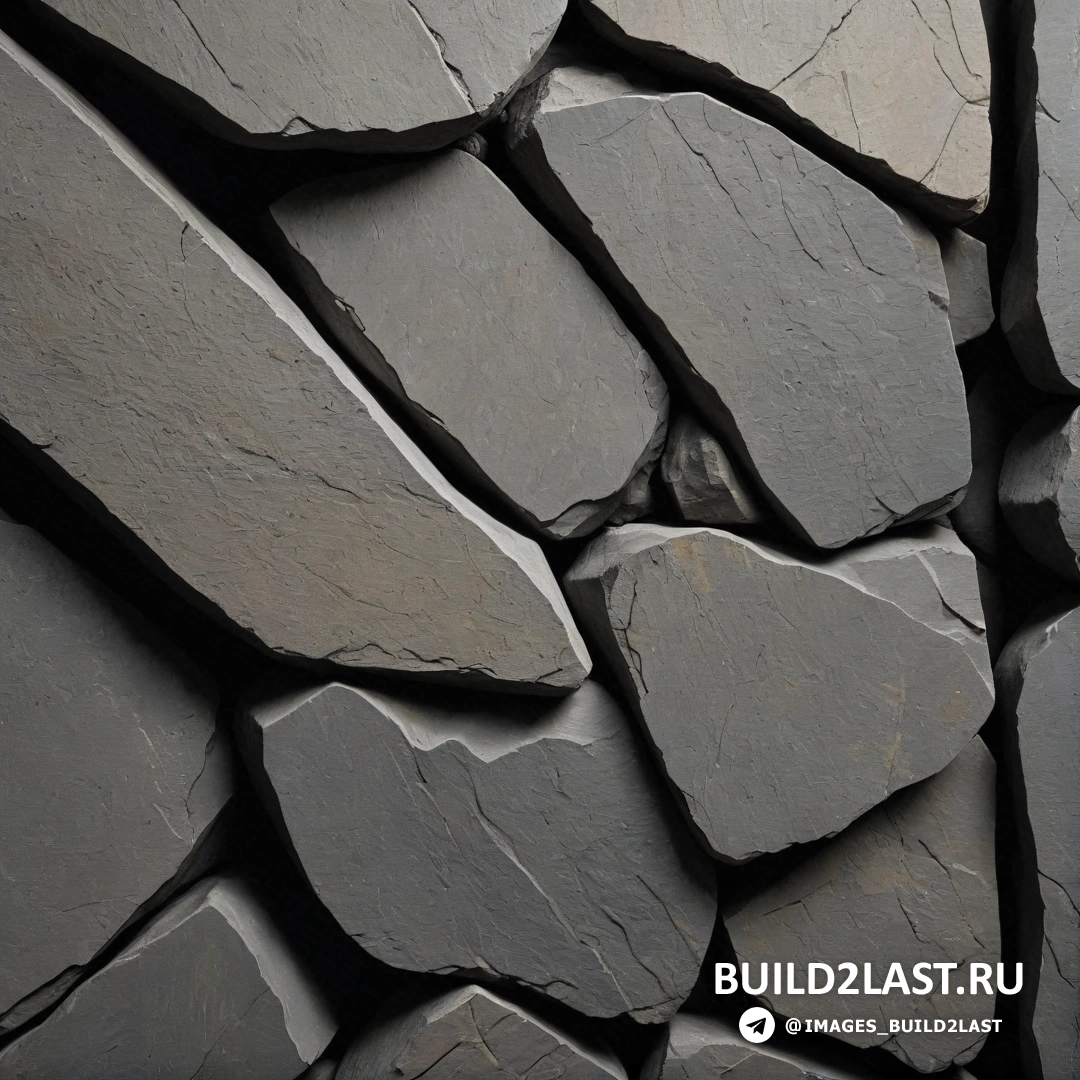 Бетонное искусство - абстрактная скульптура. Крупный план каменной стены из камней и гравия с черным фоном
