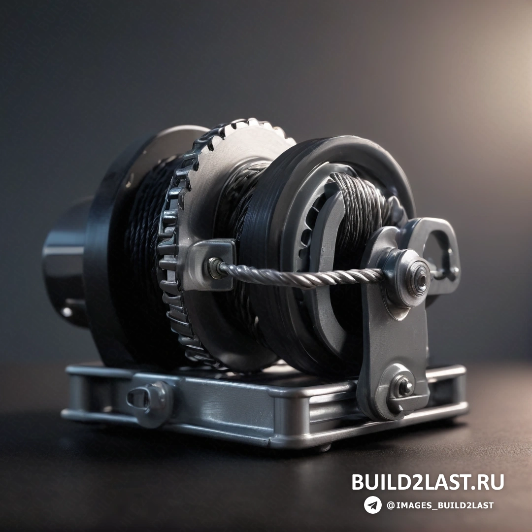 Фотореализм - 3D-рендер. Крупный план катушки на столе со светом на заднем плане