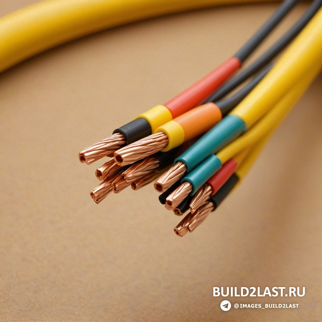 Некогерентность - 3D-рендер. Крупный план пучка проводов на столе с коричневым фоном