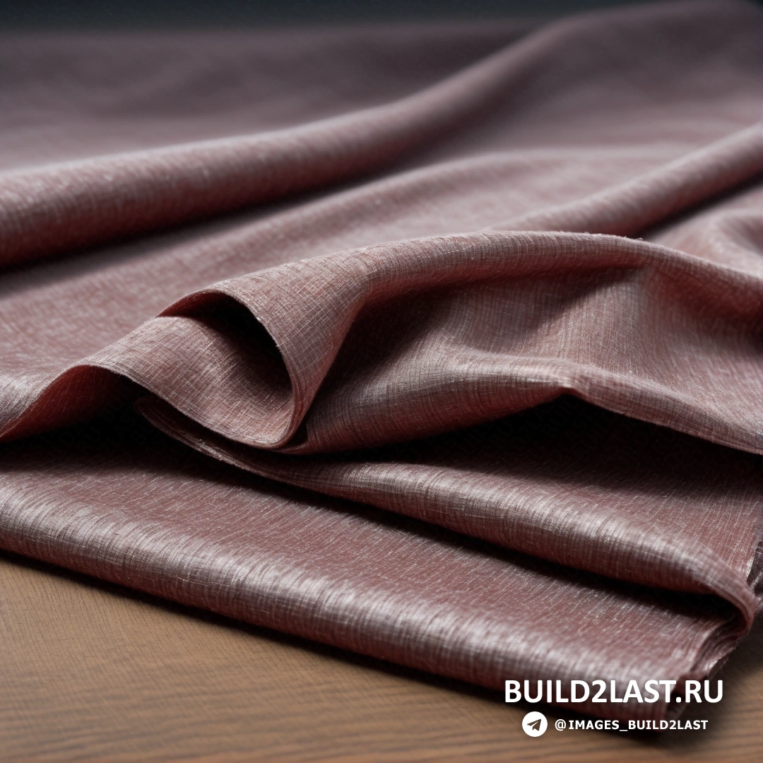 Движение декоративно-прикладного искусства - шелкография. Крупным планом: ткань на столешнице на фоне деревянной поверхности.