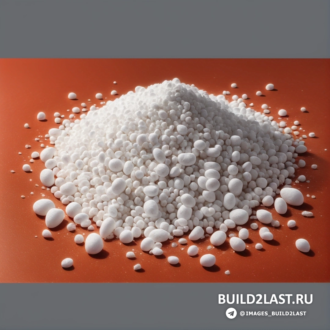 Plasticien - сверхтонкая детальная роспись. Куча белого сахара на красной поверхности с серой каймой вокруг.