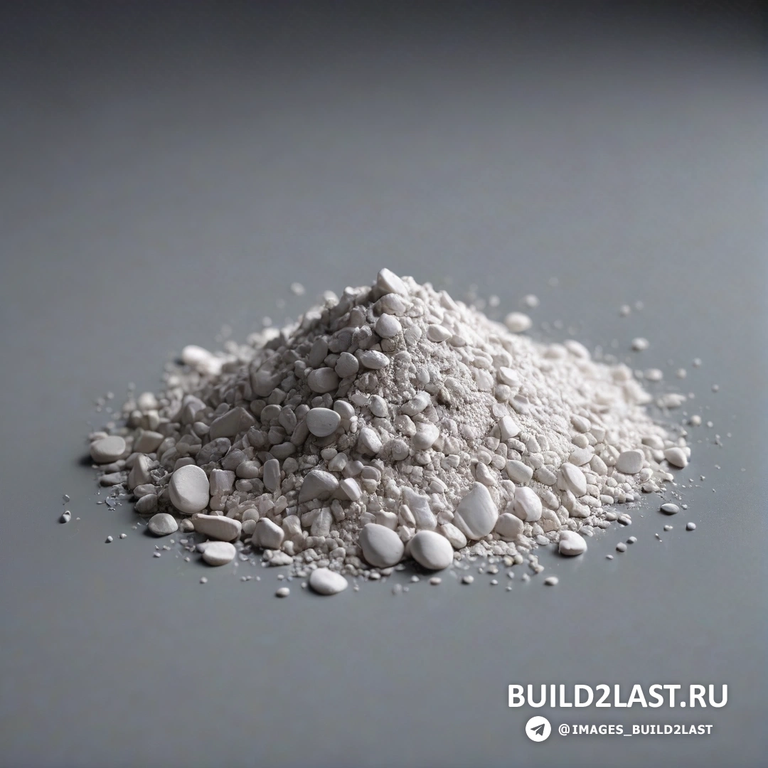 Неопластицизм - стоковая фотография. Куча белых камней и гравия на столешнице с серым фоном