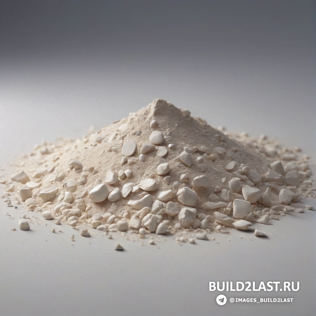 Некогерентность - сверхтонкая детализированная живопись. Куча белых камней на белой столешнице рядом с кучей белых камней