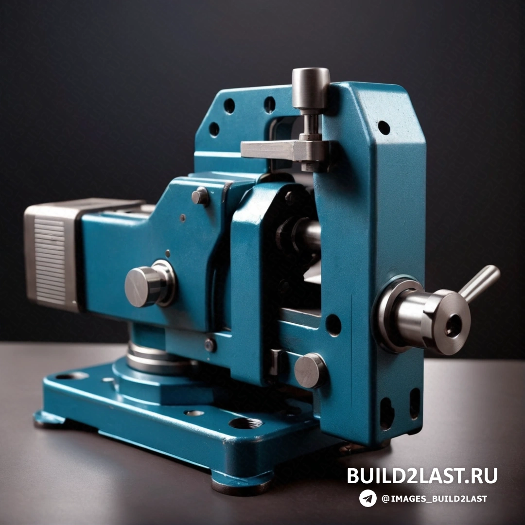 Précisionisme - photo. Machine posée sur une table avec un fond noir