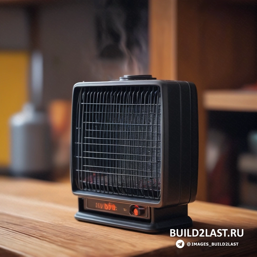 Les automatistes - стоковая фотография. Маленький черный обогреватель на деревянном столе рядом с бутылкой вина и чашкой кофе