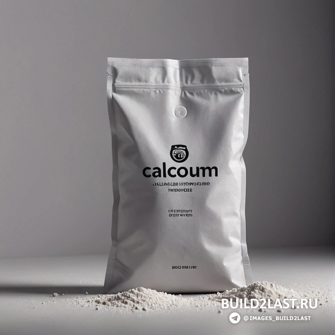 Пластика - рендеринг с окклюзией окружения. Мешок с калькуляцией на столе рядом с кучей песка и ложкой соли