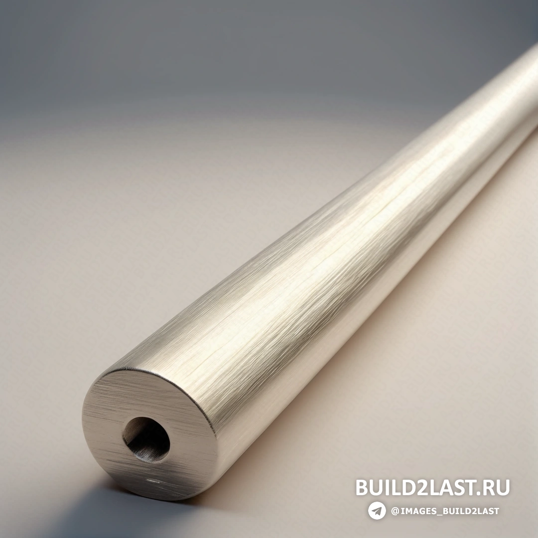 Прецизионизм - сверхтонкая детализированная покраска. Металлическая трубка на белой поверхности с синим фоном.