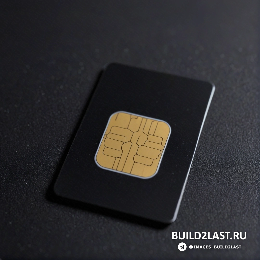 Purism - tilt shift photo. Микроустройство с прикрепленной сбоку сим-картой и мышкой с другой стороны