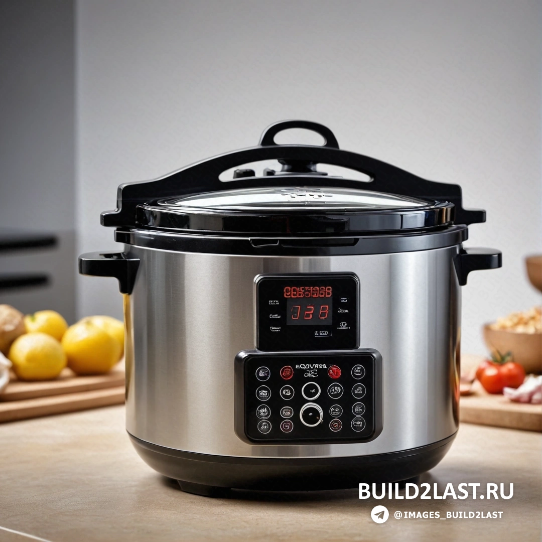 Панфутуризм - стоковая фотография. Мультиварка с цифровыми часами сбоку