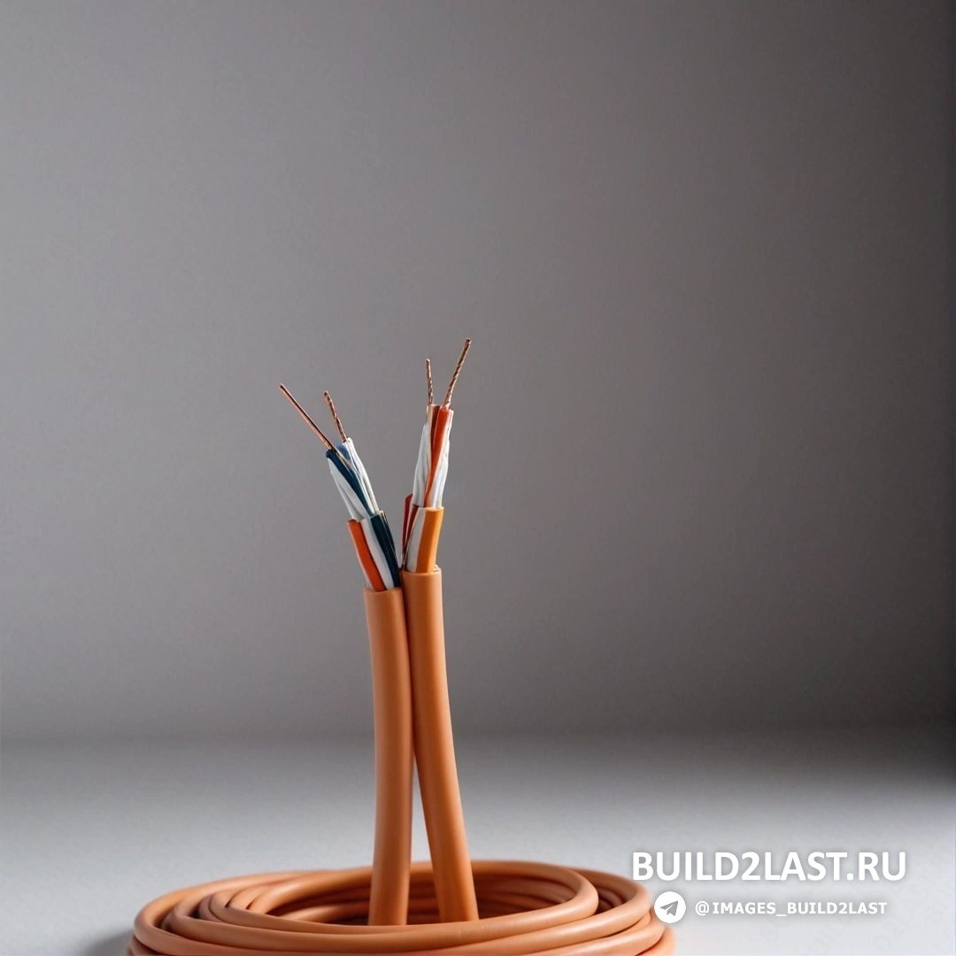 Минимализм - 3D-рендер. Пара оранжевых проводов на белом столе рядом друг с другом на белой поверхности