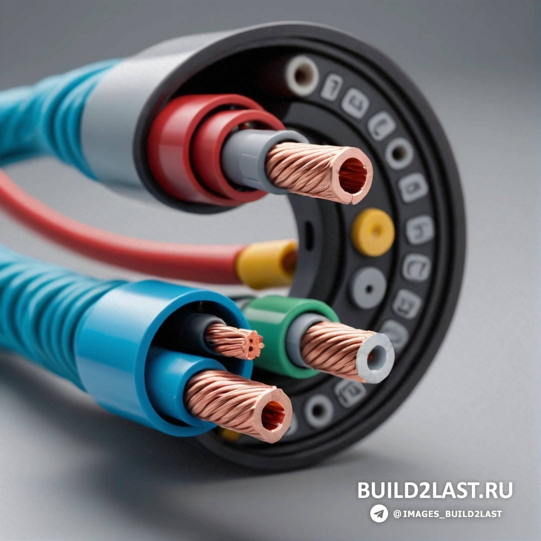 Объективная абстракция — компьютерная визуализация. Пара проводов, соединенных друг с другом на столешнице с круглой кнопкой на ней