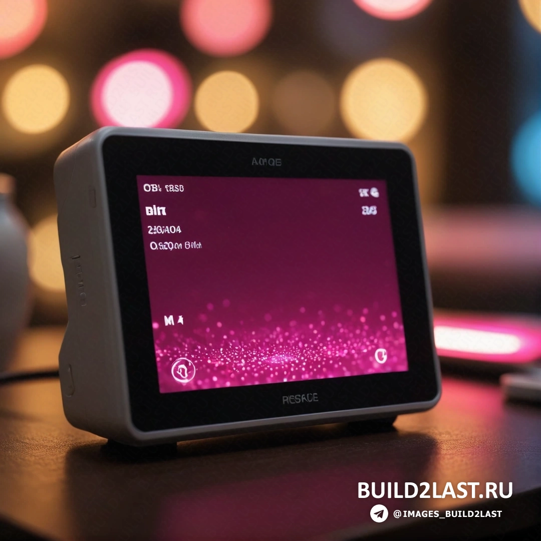 Арабеска - компьютерная визуализация. Планшет на столе с розовым экраном на экране и чашкой кофе на заднем плане