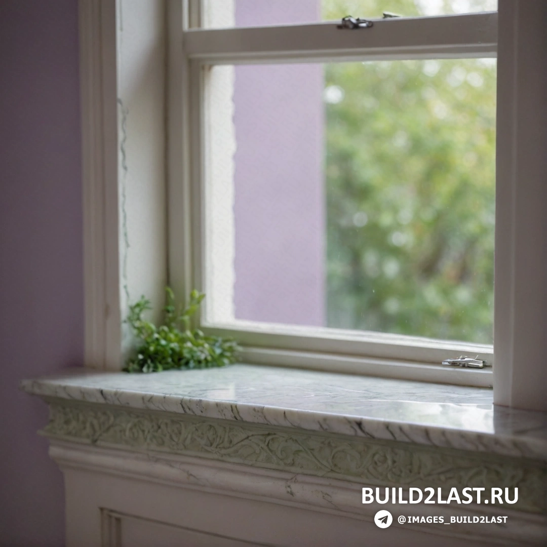 Движение искусств и ремесел - tilt shift фото. Подоконник с растением на подоконнике