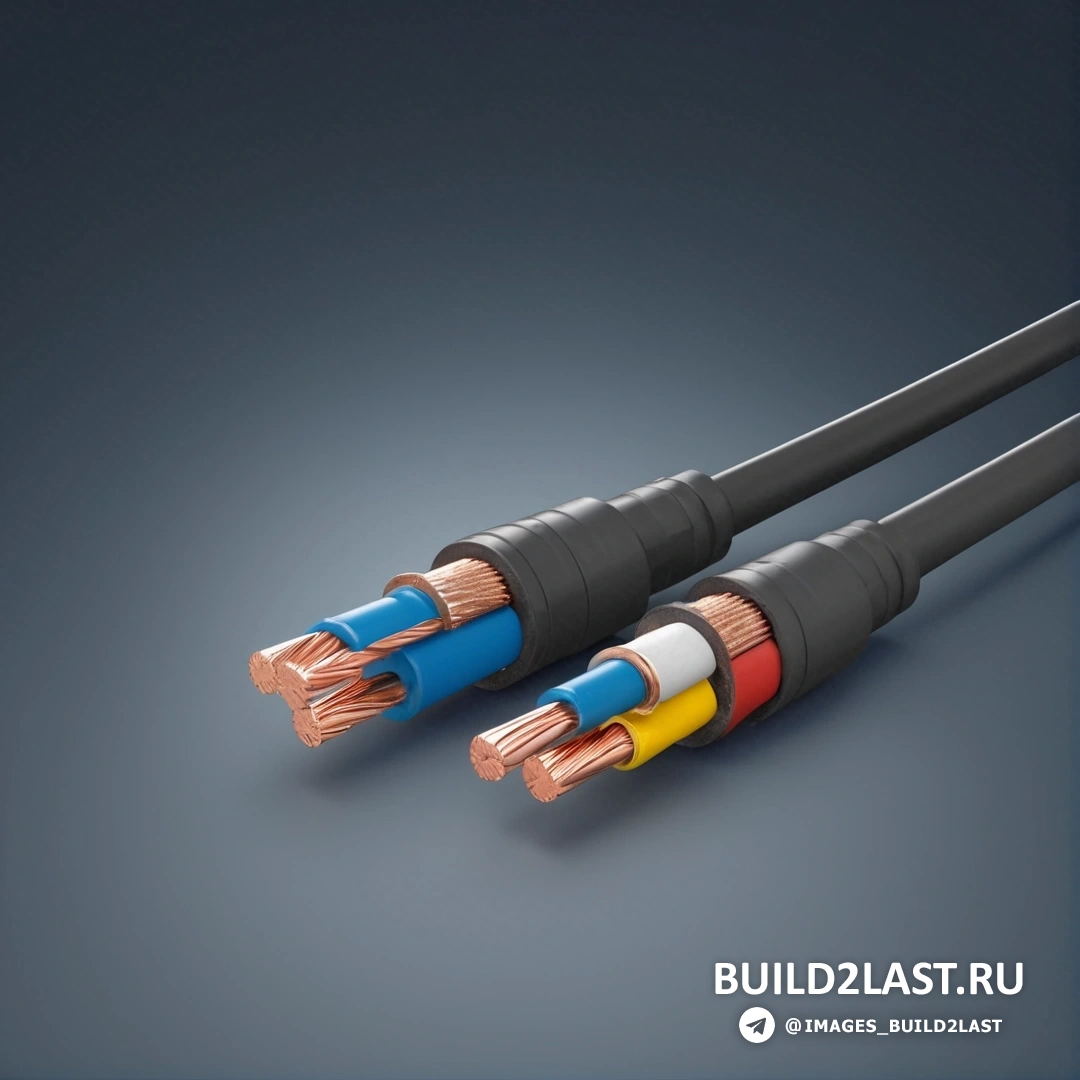 Некогерентные - компьютерный рендеринг. Показаны два кабеля с проводами, обмотанными проводами