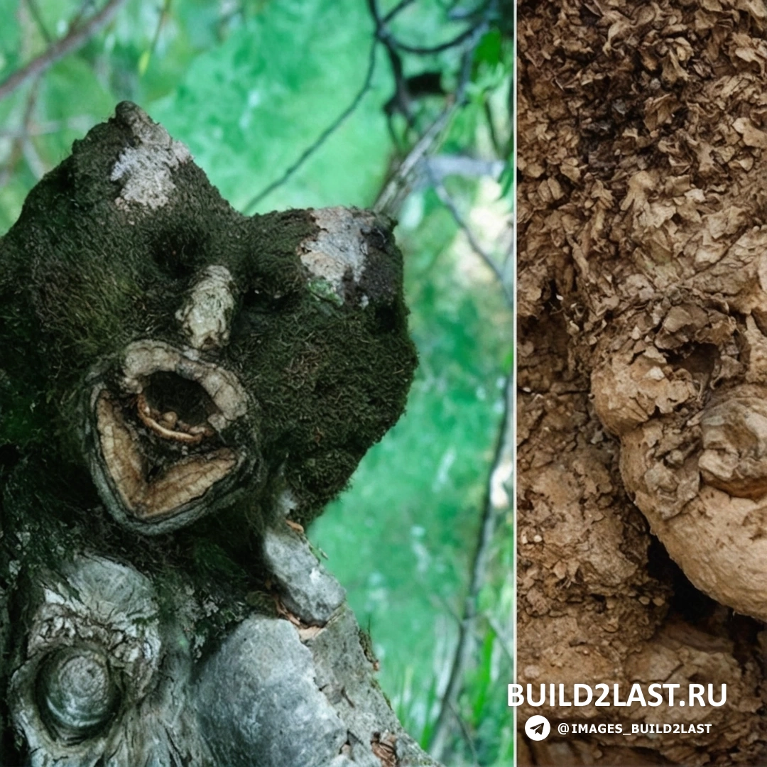 Лесной дух в закатном свете Призрачная фигура лесного духа среди вечернего света