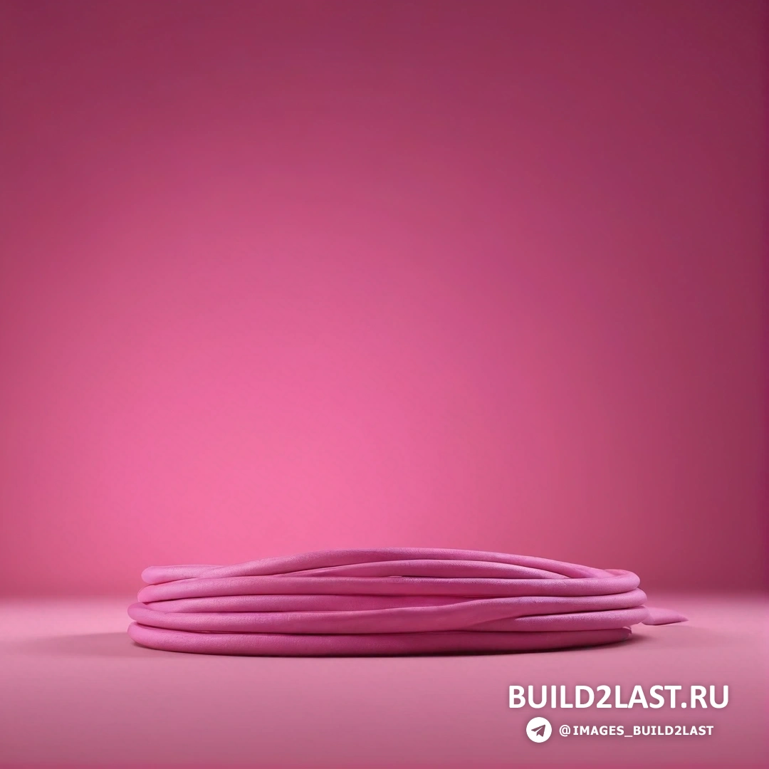 Минимализм - 3D-рендер. Розовый фон