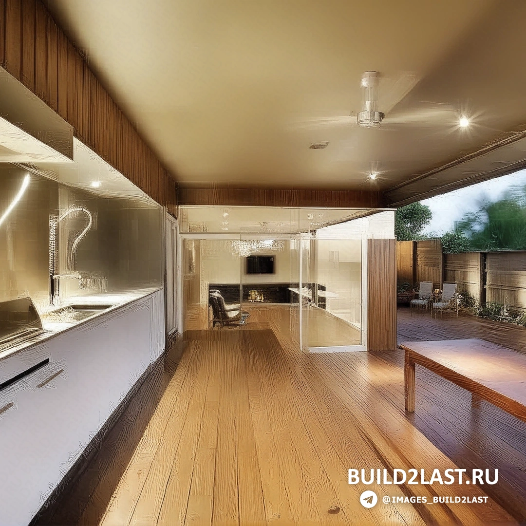 Современная кухня с островом, высококачественными бытовыми приборами и стильным дизайном