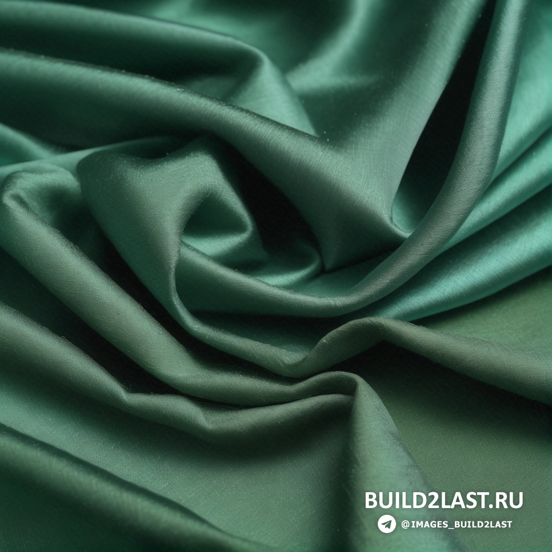 Тонализм - шелкография. Зеленая ткань с очень тонкой полоской ткани по бокам, с небольшим