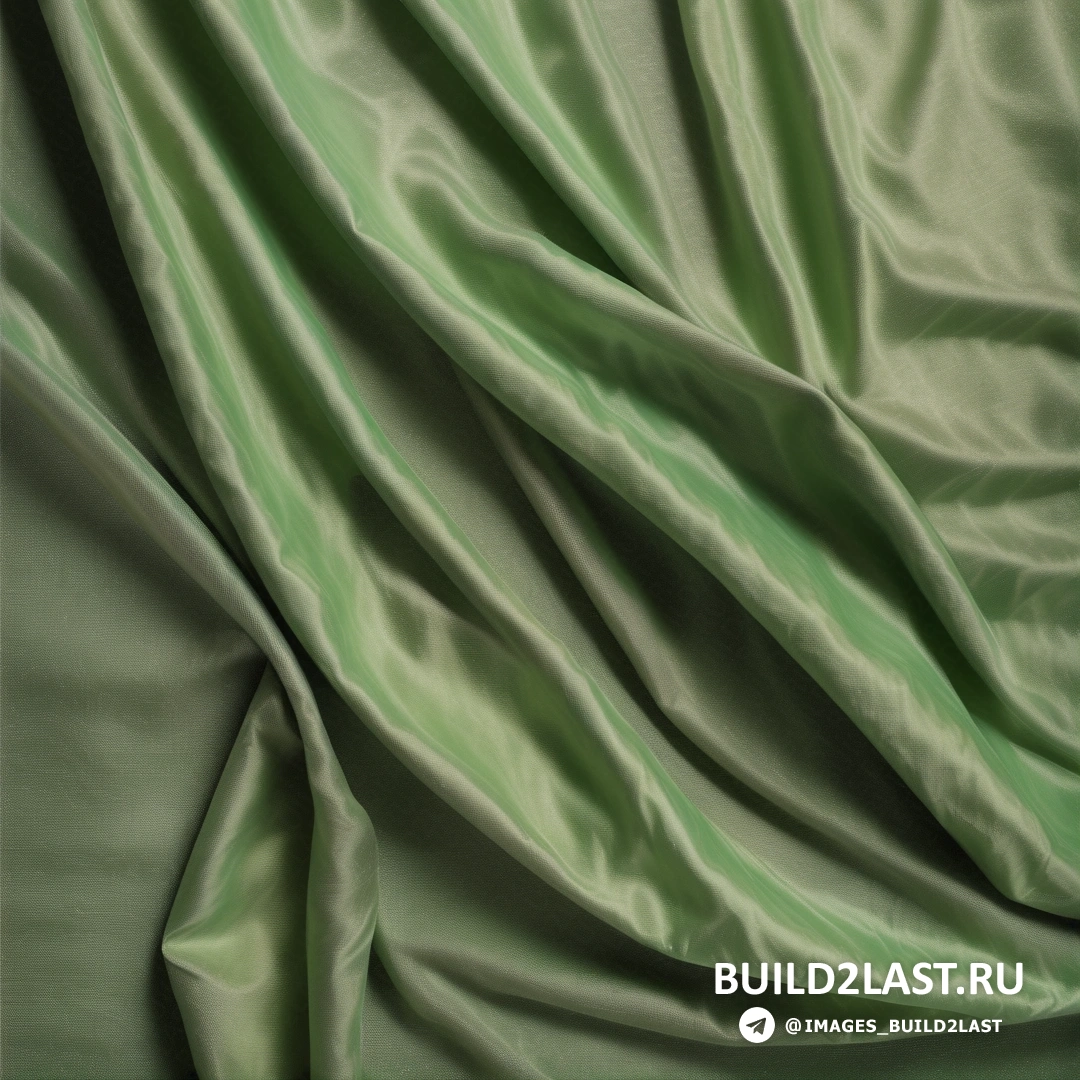 Американская сценическая живопись - сверхтонкая детальная прорисовка. Зеленая ткань с очень тонкой полоской по бокам, с небольшим