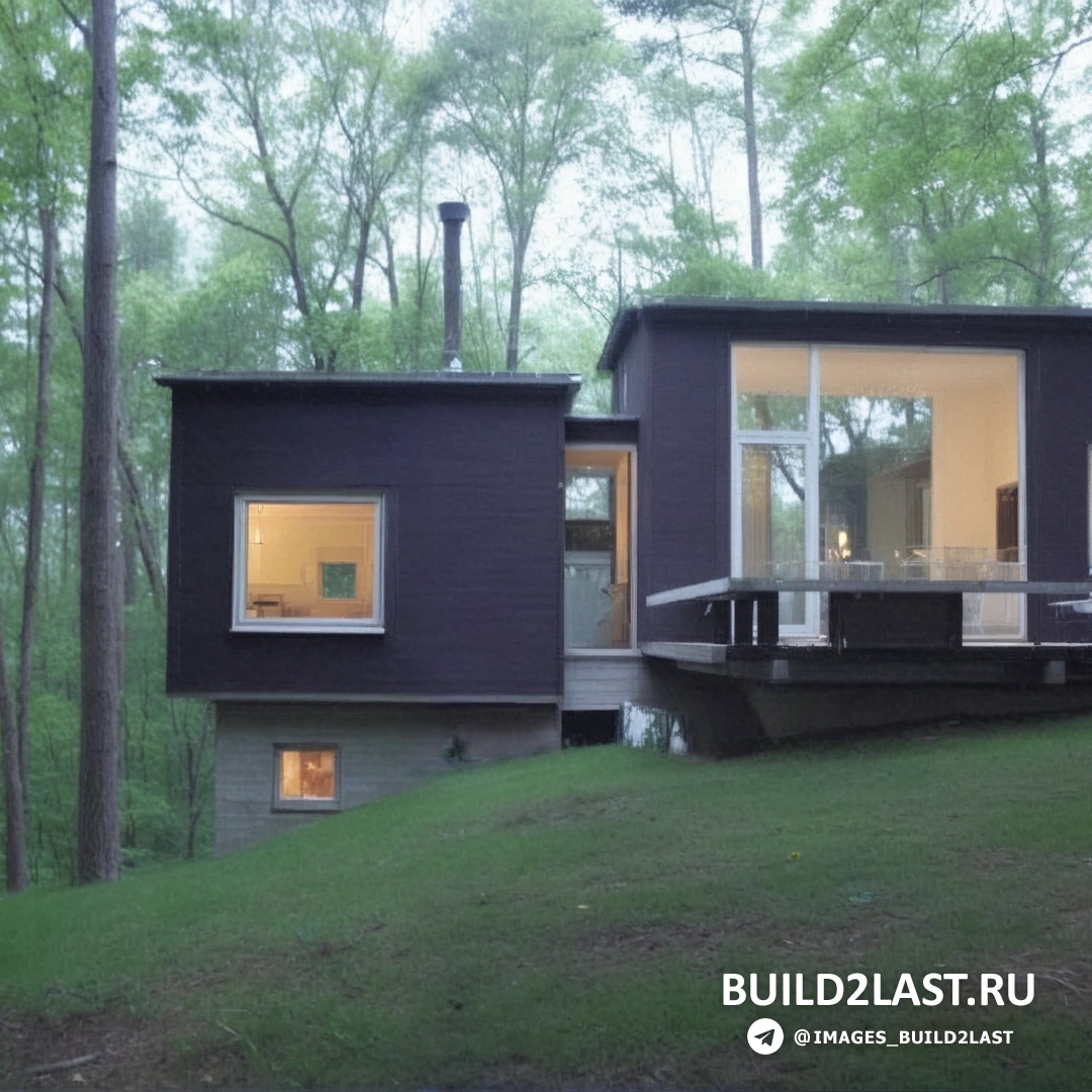 Зеленый дом с деревянным фасадом и благоустроенным двором.