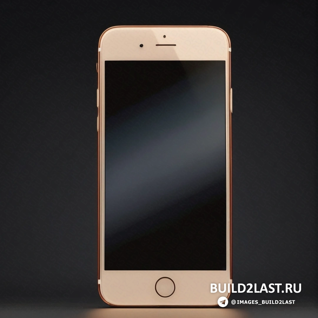 Перегородчатость - 3D рендер. Золотой iphone с черным фоном